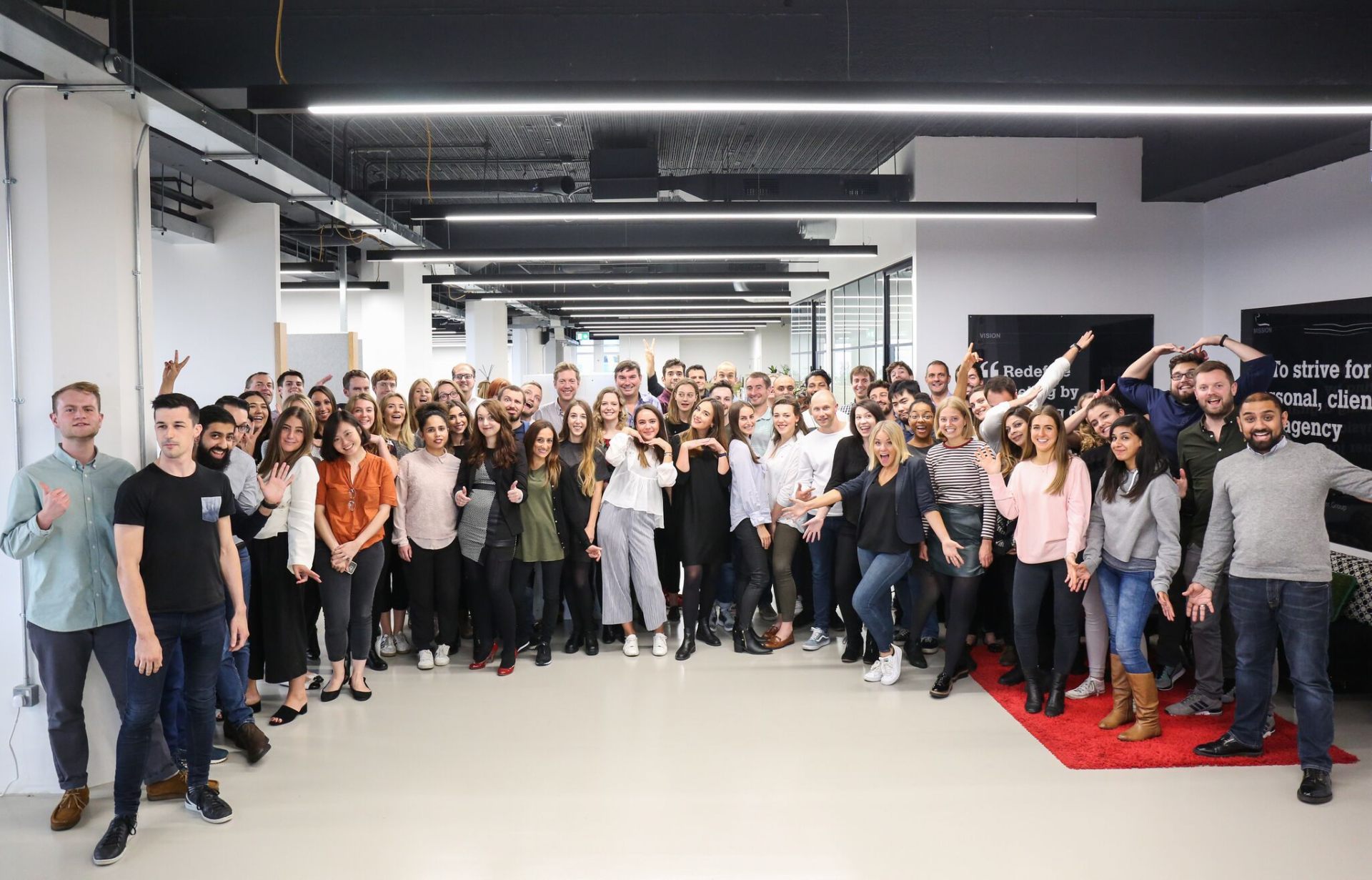 The 4Ps Marketing team of 150 in the London office